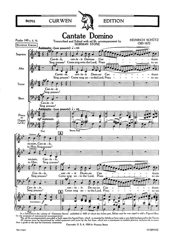 Cantate Domino